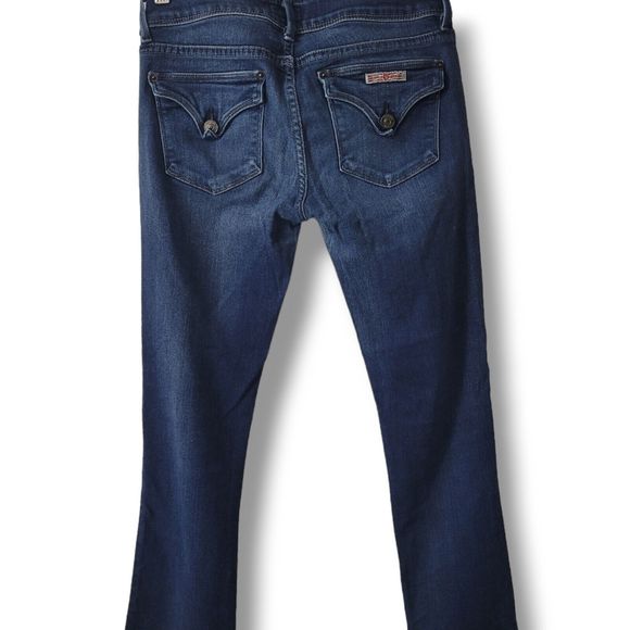 Hudson Jeans Womens Size 27 Straight Leg Low Rise Dark Wash Jeans Made In USA - Picture 3 of 4